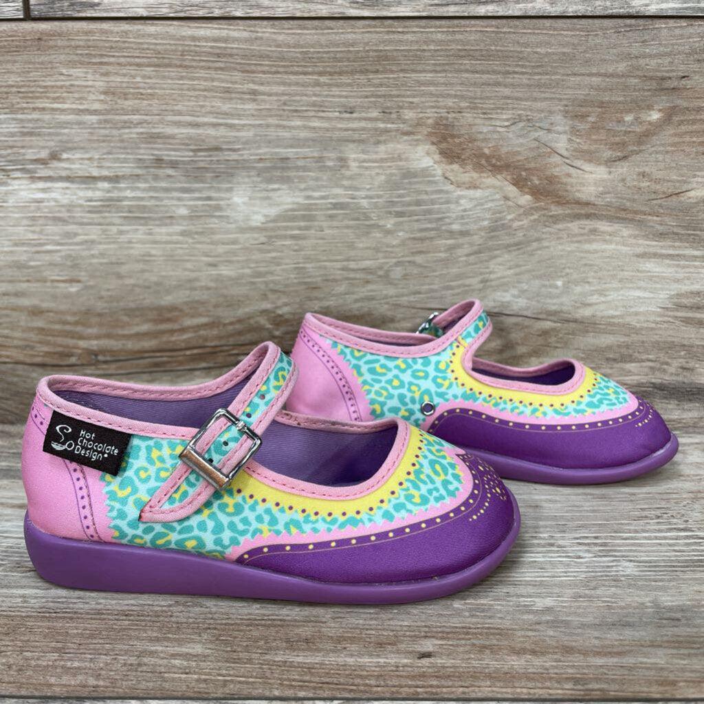 Chocolaticas® Pink Flowers Women's Mary Jane Platform Shoes – Hot Chocolate  Design